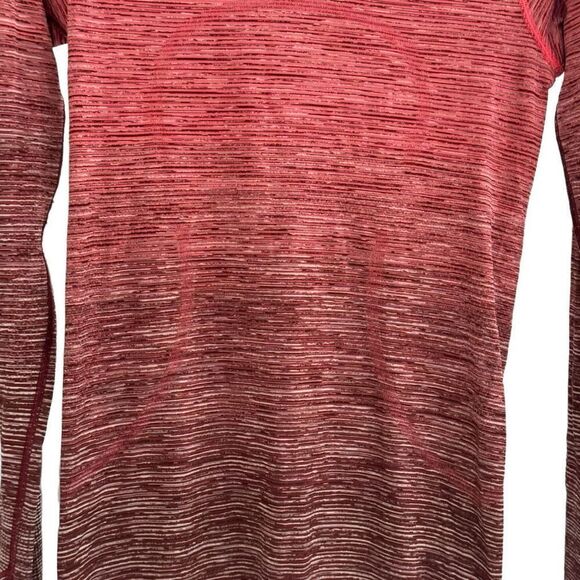 LULULEMON Swiftly Tech Long Sleeve Crew - Red Alert/Dark Sport Red - Size 4 Est - Picture 2 of 10